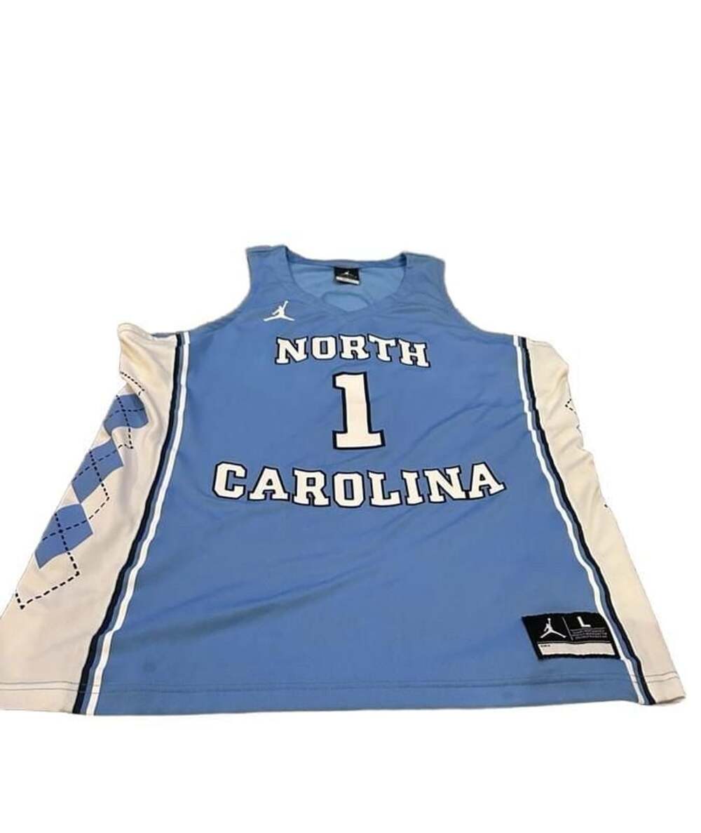 Jordan North Carolina Tar Heels Basketball Jersey #1 Size L Blue